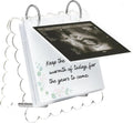 Ultrasound Pregnancy Memory Book, Scalloped Acrylic 3X4 Sonogram Album
