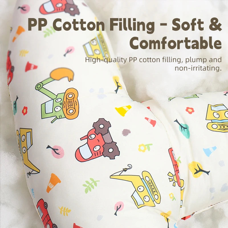 Prevent Leaning Head Back Seat Sleeping Comfort during Long Distance Travel Kids Car Neck Pillow with Seat Belt Safety Sleep Aid