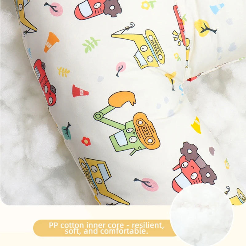 Prevent Leaning Head Back Seat Sleeping Comfort during Long Distance Travel Kids Car Neck Pillow with Seat Belt Safety Sleep Aid